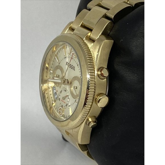 Fossil Perfect Boyfriend ES3884 Women Gold Band An - Picture 4 of 12
